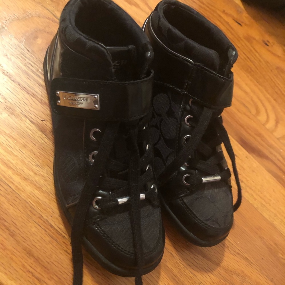 Coach sneakers with Velcro strap